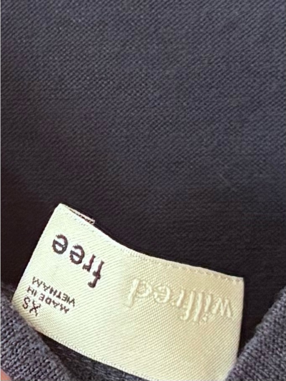 Wilfred| Aritzia| Casual Navy Knit Tank Top/Shorts Romper w/White Tie Sz XS - Picture 4 of 5